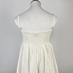 NWOT Farm Rio Linen Blend White Sleeveless Maxi Dress Size XS thumbnail 9