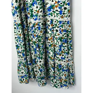 Lost + Wander Floral Smocked Midi Dress XS/S Estimated Boho Cottagecore thumbnail 5