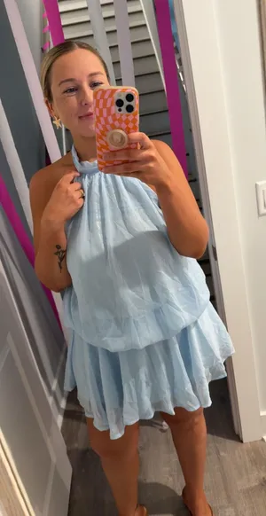 Amazon Halter Dress Mini thumbnail 1