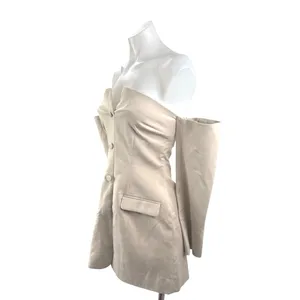 NEW Abercrombie & Fitch Mara Off Shoulder Long Sleeve Mini Sheath Shift Dress XS thumbnail 2