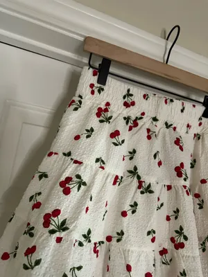 English Factory Cherry Print Skirt And Top Set thumbnail 9