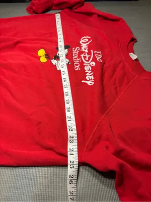 Hanes Red Crewneck Sweatshirt with Classic Label XL thumbnail 5