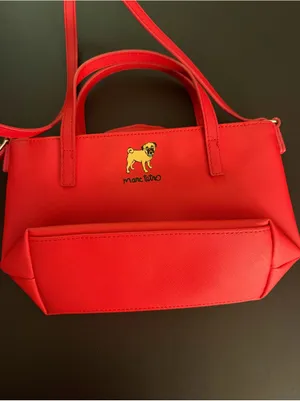 Marc Tetro Red Pug Crossbody Purse thumbnail 3