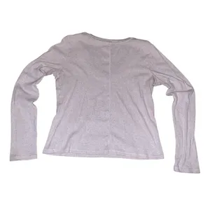 Z‎ Supply Ribbed Scoop Neck Top Womens XL Heather Grey Long Sleeve Minimalist thumbnail 3