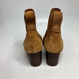 Madewell the Regan Boots pull on suede cognac‎ size 8 thumbnail 5
