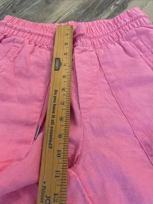 Athleta Retreat Linen High Rise Wide Leg Pant Pink XXS (SP25) thumbnail 3
