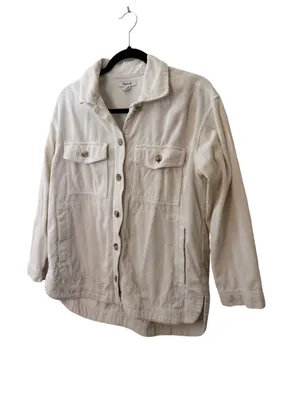 Madewell Corduroy Shirt Jacket Shacket Ivory S thumbnail 2