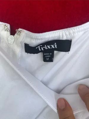 Trixxi White Puff Sleeve Casual Girls Dress thumbnail 2