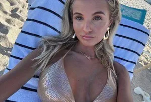 SHEIN tan sparkle bikini thumbnail 2