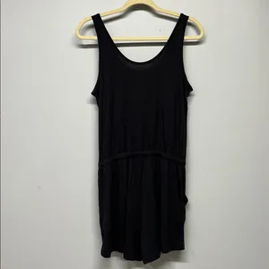 Tommy John Black Lounge Romper Sleeveless Drawstring Soft Modal Size Small thumbnail 5