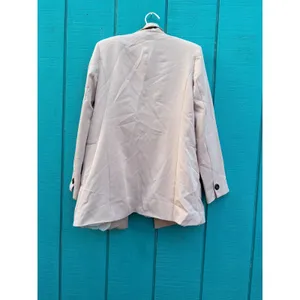 Quiet‎ Luxury Blush Pink Double Breasted Shawl Blazer Old Money Office Corpcore thumbnail 5