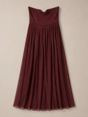 Bridesmaid Dress Cabernet Red Size 8 Multiway Formal Chiffon Gown Romantic Wine thumbnail 3