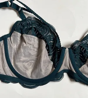 Rougegorge BlueGreen Sexy Lace Underwire Bra. Size FR 95E/ EUR 80E / US 36D thumbnail 5