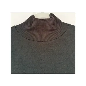 Rag and Bone Black Mock Neck Button Back Knit Sweater Long Sleeve Drop Shoulder thumbnail 3