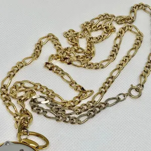 Reizen Talking Atomic pendant pocket Watch gold tone dial 37mm with chain works thumbnail 4