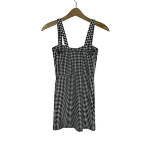 Boohoo Dress 6 Black White‎ Check NWT Square Neck Trendy Sleeveless thumbnail 4