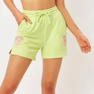 Frankies Bikinis Burl Shorts Size Small‎ Pink Butterfly Sweatshort Forest Fairy thumbnail 2