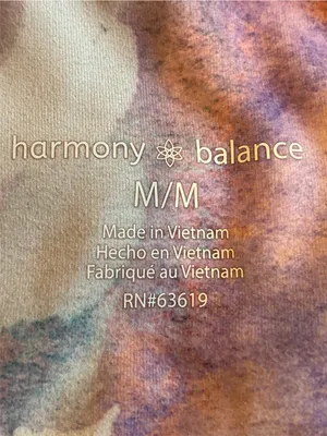 Harmony & Balance Watercolor Sports Bra & Leggings Set M thumbnail 4