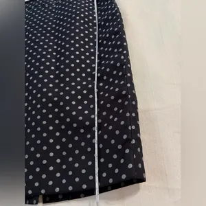 Ann Taylor women’s Size 4 Navy Polka Dot Skirt A-Line Lined Career Classic(A490) thumbnail 7