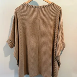 Andree by Unit‎ M/L Mocha Oversized Ribbed Dolman Tunic thumbnail 5