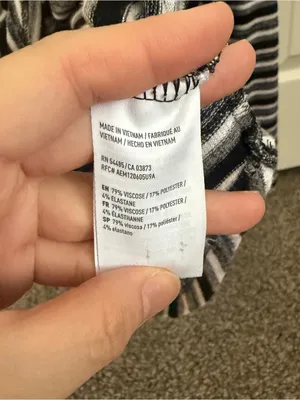 American Eagle Outfitters Black & White Striped V-Neck Sweater thumbnail 4