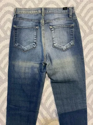KANCAN High Rise Non-Distressed Skinny Fit Blue Denim Jeans 27 thumbnail 5