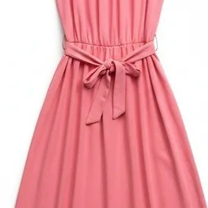Unbranded Womens Maxi Dress Size 6 Pink Embellished Waist Sleeveless Sundress thumbnail 6