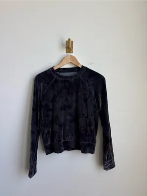 Lululemon Velour Warm Down Crew Interstellar Dark Grey Multi Small thumbnail 8