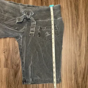 Nike Vintage Wash Sweat Shorts Lounge Activewear Drawstring Pocket Gray S‎ thumbnail 10