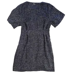 Thrills Denim Plaid Co Chrissy Mini V Neck Dress Womens Small Button Office Chic thumbnail 3