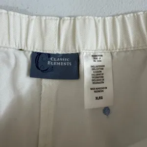 Vintage Classic Elements white embroidered polka dot capri‎ cropped pants cotton thumbnail 8