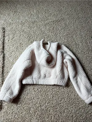 wild fable Cream Sherpa Puffer Jacket thumbnail 3