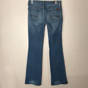 7 for all mankind medium wash bootcut jeans size 27 thumbnail 7