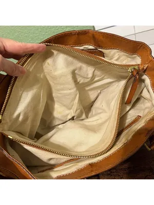 Vintage Michael Kors Leather Saddlebag Bag Purse weekend luggage vacation travel thumbnail 13