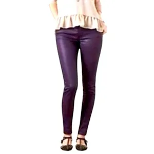 American Eagle Purple Coated High Rise Jeggings Size 8 Y2K Grunge thumbnail 4