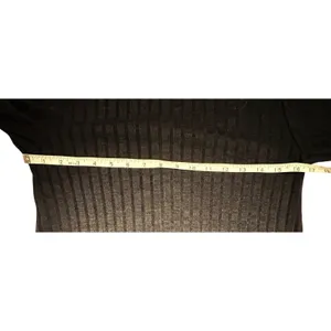 Ivanka Trump Black Ribbed Mock Neck Long‎ Sleeve A-Line Knit Dress Womens Small thumbnail 7