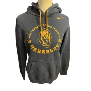 University of California Berkeley Women’s Nike Navy Blue & Gold Pullover Hoodie thumbnail 2
