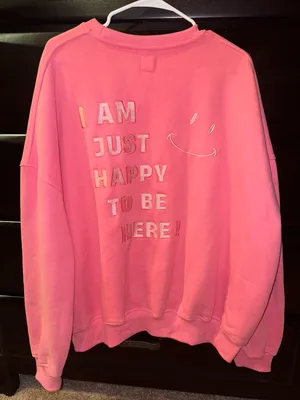 Sunkissed Coconut Oversized Graphic Sweatshirt Pink Size XL thumbnail 5