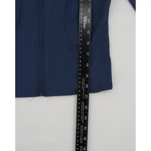 Dizoboee Womens XS Navy Blue Full Zip Athletic Jacket Thumbholes Mock Neck Yoga thumbnail 8