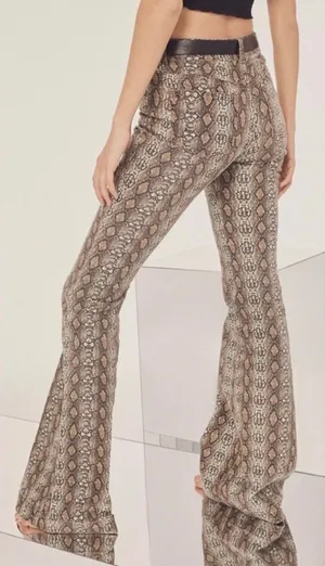 Urban Outfitters BDG Python-Print Flared Jeans thumbnail 1