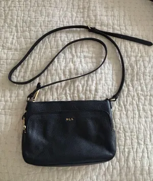 Ralph Lauren Bag Shoulder Black Leather thumbnail 3