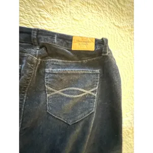 Abercrombie & Fitch Navy Corduroy Skinny Pants Women's Sz 2 Waist 26 thumbnail 4
