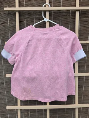 NIKE Pink Short Sleeve Kangaroo Pocket Pullover Women's Size M thumbnail 10