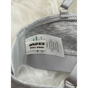 Aerie Real Good Strappy Side Lace Up Bralette Grey Size Medium thumbnail 7