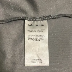 Reformation Alden Knit Dress Silver Velvet New Size Medium thumbnail 11