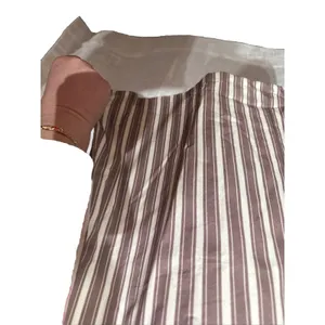 Tribe Kelley GRAYTon Tank Wide Leg Pant Summer Set Mocha Stripe cotton W XL thumbnail 10