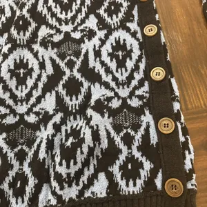 Free People Anthropologie Winter Skies Wallpaper Sweater Tunic Dress XS thumbnail 2