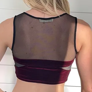 Staring At Stars Maroon Crop Top thumbnail 2