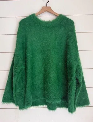Harrison Bunny Fuzzy Pullover Crewneck Sweater thumbnail 3