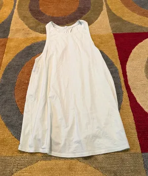 Lululemon All Tied Up Tank Top Tie Back Pima Cotton Mint Green Size 6 thumbnail 1